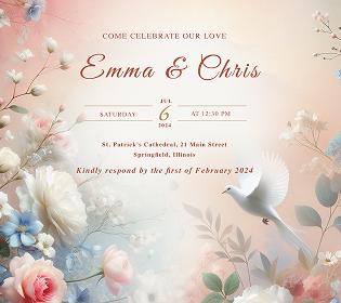 Wedding invitation – A day to remember